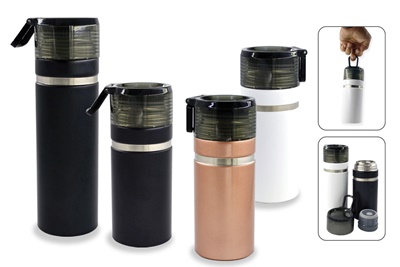 กระติกน้ำร้อนเย็น กระบอกน้ำสแตนเลส กระติกน้ำสูญญากาศ พรีเมี่ยม ขนาด 473 ml รหัส TA-473U