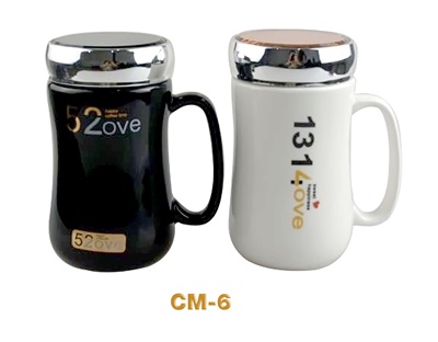 แก้วเซรามิค แก้วกาแฟเซรามิค มีฝาปิด