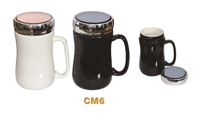 แก้วเซรามิค แก้วกาแฟเซรามิค มีฝาปิด