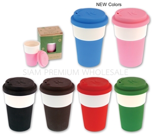 แก้วเซรามิค แก้วกาแฟเซรามิค หุ้มซิลิโคน