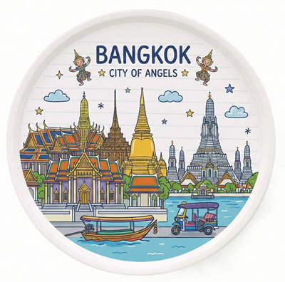 ที่รองแก้ว จานรองแก้ว แผ่นเซรามิครองแก้ว แผ่นรองแก้ว พิมพ์ลาย (ขนาด 10.3 ซม.)
