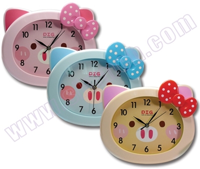 นาฬิการูปสัตว์ Pig wall clock รหัส SWC-56-05